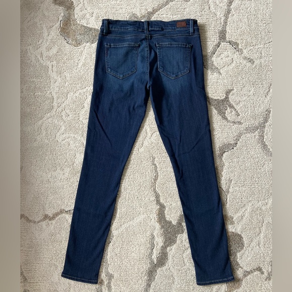 Paige Women's Verdugo Ultra Skinny Dark Wash Stretch Denim Jeans - Picture 5 of 9